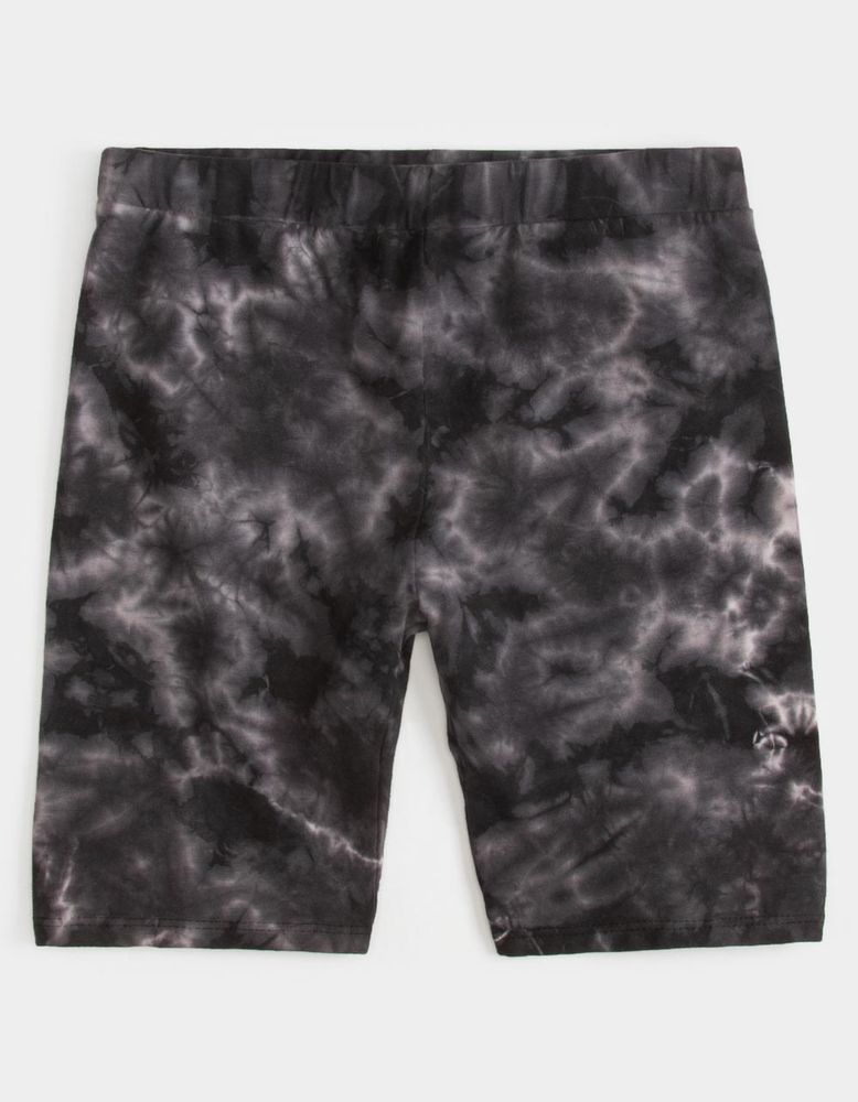 FULL TILT Tie Dye Girls Black Biker Shorts