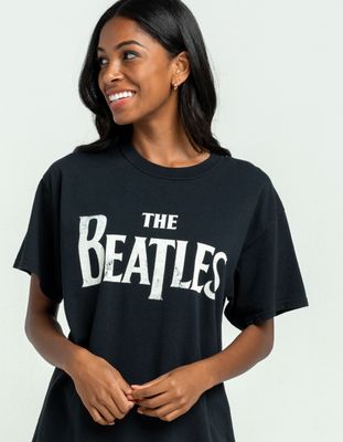 THE BEATLES Logo Oversized T-Shirt