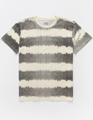 RSQ Oversized Stripe Tie Dye T-Shirt