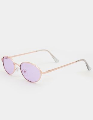 Metal Oval Micro Sunglasses