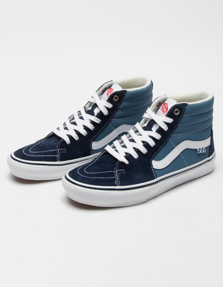 VANS Skate Navy & White Sk8-Hi Shoes