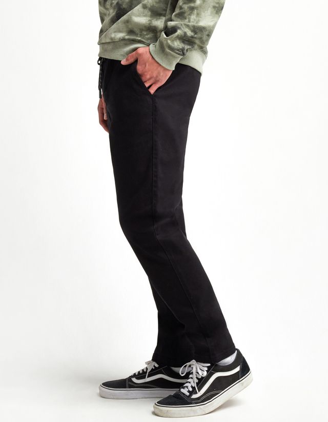 RSQ Mens Twill Pull On Pants - BLACK, Tillys