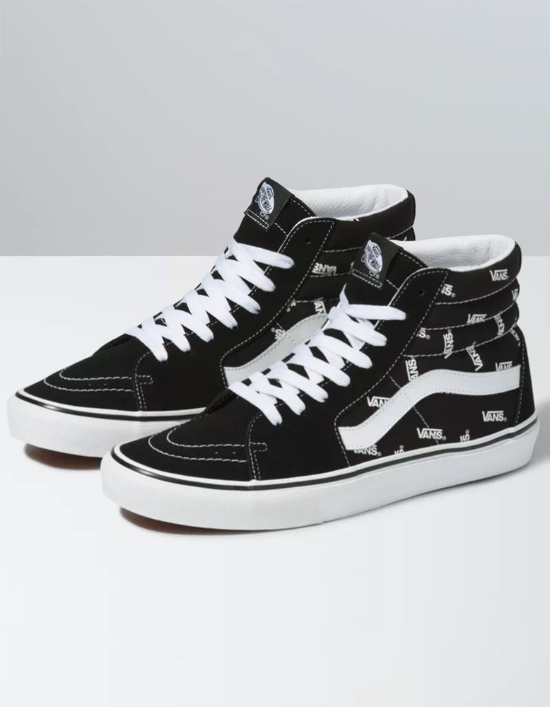 VANS Sk8-Hi Black & True White Shoes