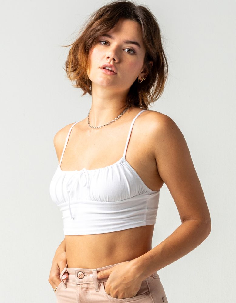 White Daisies Embroidered Seamless Cami