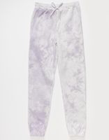 RSQ Thermal Tie Dye Girls Purple Combo Joggers