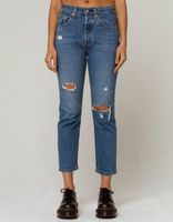 LEVI'S 501 Medium Denim Cropped Jeans