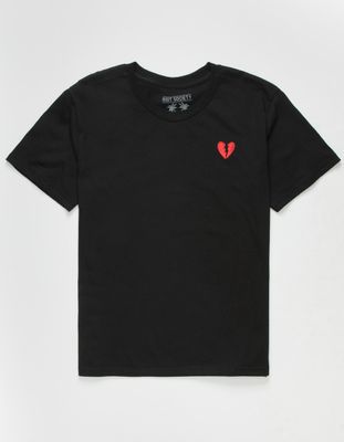 RIOT SOCIETY Broken Heart Embroidered Boys T-Shirt