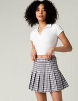 FULL TILT Plaid Pleated Skirt