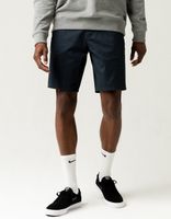 RSQ Mid Length Washed Navy Chino Shorts