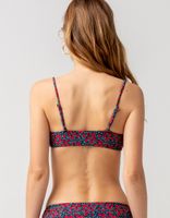 FULL TILT Floral Tie Front Bikini Top