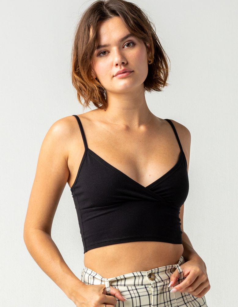 FULL TILT Surplice Crop Cami