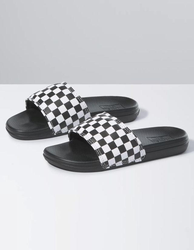 VANS Checkerboard La Costa Boys Slide Sandals