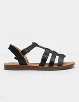 SODA Fisherman Black Sandals