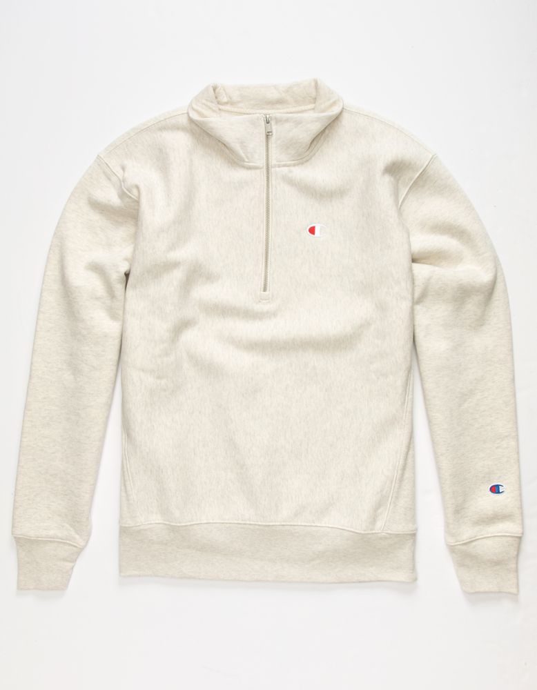 Reverse Weave 1/4 Zip Hoodie