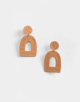 WEST OF MELROSE Floral Cutout Earrings