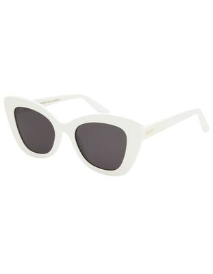 DIFF EYEWEAR Raven White & Gray Sunglasses