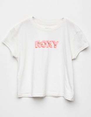 ROXY Aloha Print Girls Tee (Little Girls, Big Girls)