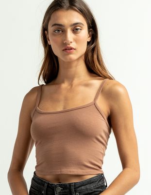 BOZZOLO Hazel Scoop Neck Crop Cami