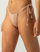 FULL TILT Textured Tie Side Bikini Bottoms