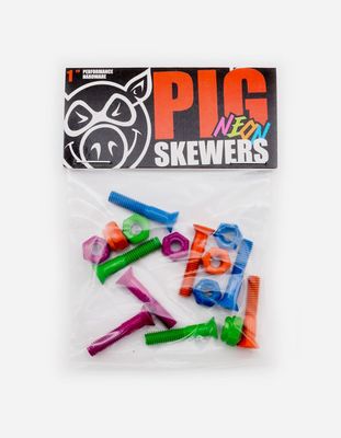 PIG SKATEBOARDS Neon 1" Phillips Bolts