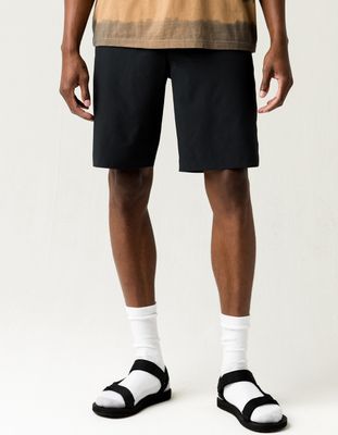 RSQ Mid Length Charcoal Hybrid Shorts