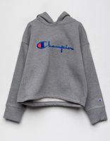 CHAMPION Boxy Girls Heather Gray Hoodie