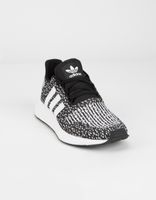 ADIDAS Swift Run Boys Black & White Shoes