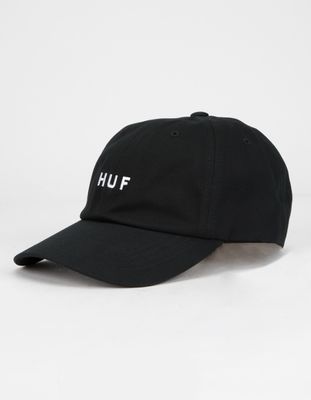HUF Essentials Black Strapback Hat