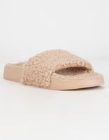 BAMBOO Teddy Faux Fur Slide Sandals