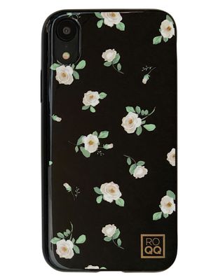 ROQQ Sparkle White Roses iPhone XR Case