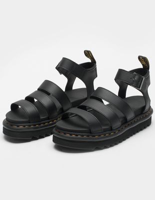 DR. MARTENS Blaire Black Platform Sandals