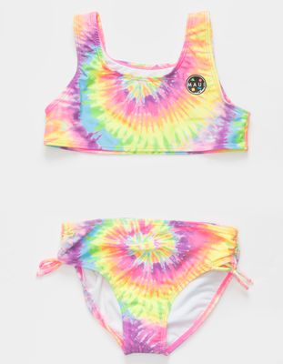 MAUI & SONS Tie Dye Girls Side Bikini Set