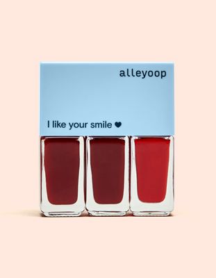 ALLEYOOP Multi Mood Lip Trio Red & Done Cream Matte & Gloss