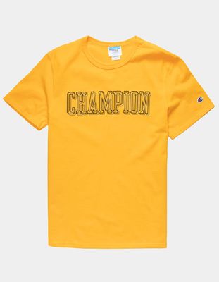 CHAMPION Offset Block Gold T-Shirt