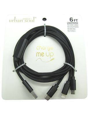 URBAN SOUL Lightning Multi Head Cable