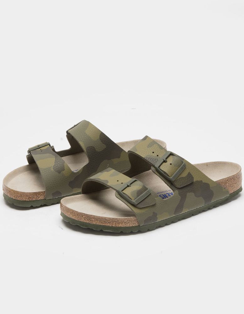 BIRKENSTOCK Arizona Soft Footbed Desert Soil Camo Green Sandals