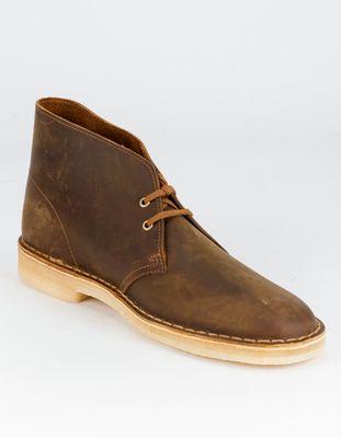 CLARKS Desert Beeswax Leather Boots