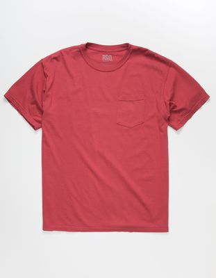 RSQ Solid Burgundy Pocket Tee