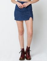RSQ Side Slit Denim Mini Skirt
