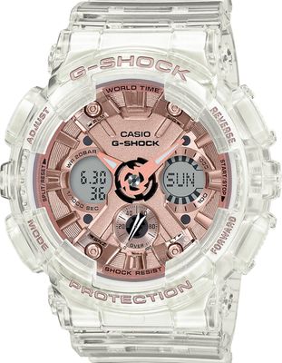 G-SHOCK GMAS120SR-7A Clear & Rose Gold Watch