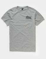 DEUS EX MACHINA Camperdown Address Heather Gray Pocket T-Shirt