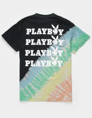 PLAYBOY Logo Repeat Tie Dye T-Shirt