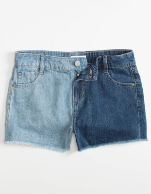 RSQ Colorblock Girls Denim Shorts