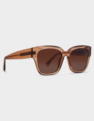 DIFF EYEWEAR Bella II Dunes Crystal Brown Gradient Polarized Sunglasses