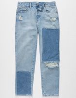 BDG Urban Outfitters Blue Patchwork Dad Jeans