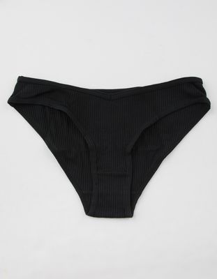 FULL TILT Ribbed Black Panties