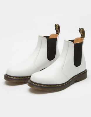 DR MARTENS 2976 Yellow Stitch Smooth Leather Chelsea Boots