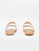 BAMBOO Double Strap Taupe Sandals