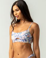 FULL TILT Tie Dye Cutout Bralette Bikini Top
