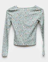 WHITE FAWN Floral Tie Front Girls Cardigan and Tank Set